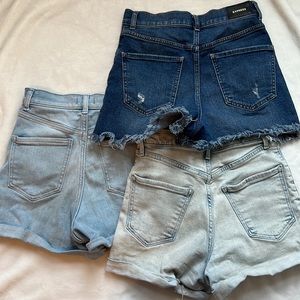 High Rise Denim shorts *bundle*